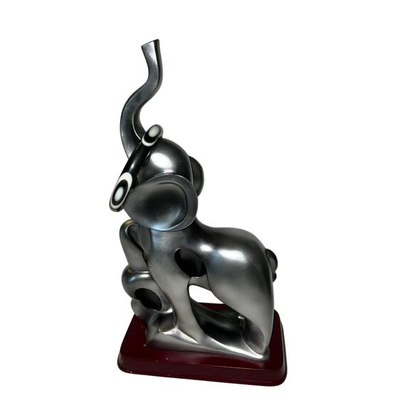 Iris Apfel & Bajalia Black Resin Bangle Bracelet White Inlay Mod Style Vintage - Picture 2 of 5